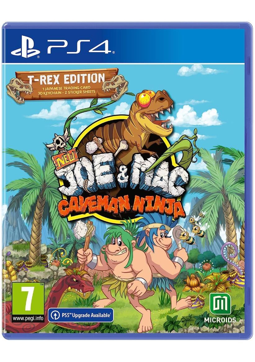 New Joe & Mac: Caveman Ninja - T-Rex Edition on PlayStation 4
